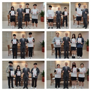 114學年度校內科展比賽-榮獲特優及佳作同學合影