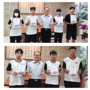 賀！114學年度校內數理及資訊學科能力競賽【特優及佳作】同學合影，恭喜各科獲獎同學！